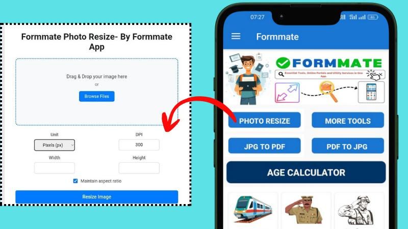 Formmate Photo Resize Tool
