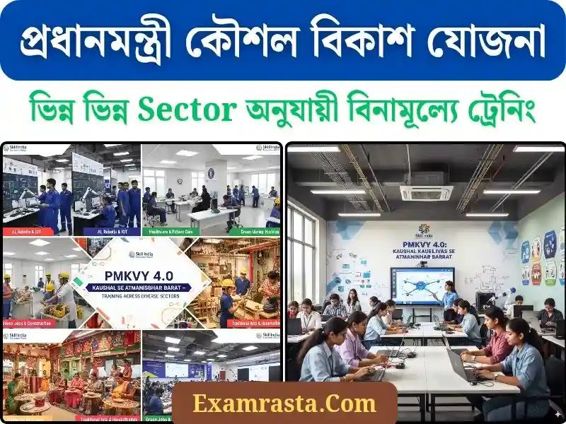 PMKVY Verious Sector Wise free skill Training