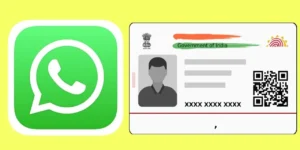 WhatsApp Aadhaar card download