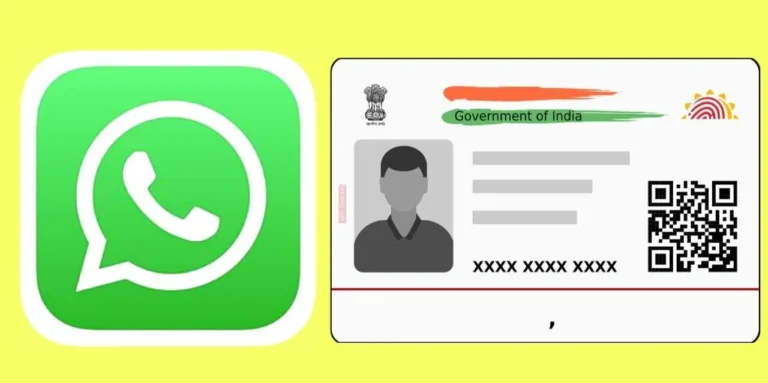 WhatsApp Aadhaar card download